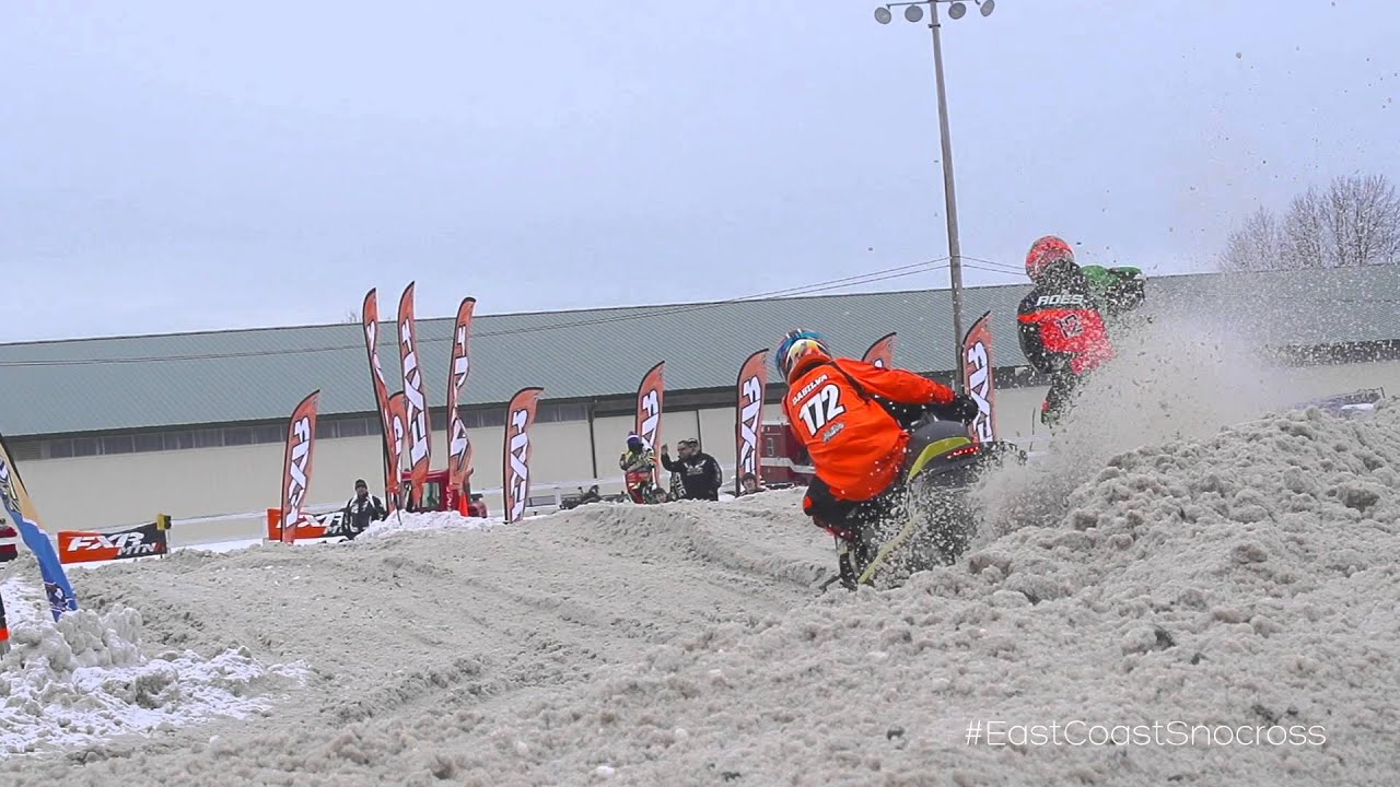 Bass Park Bangor Maine East Coast Snocross 2016 Re Edit YouTube