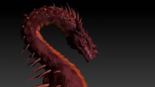 Dragon head zbrush reel