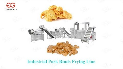 Industrial Pork Rinds Frying Line/Commercial Pork Chicharrones Deep Fryer