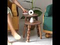 Wooden stool unique interior piece
