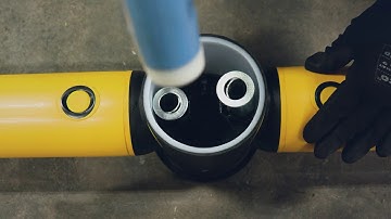 mFlex Single Traffic Barrier Ground Level Safety Barrier Install Video