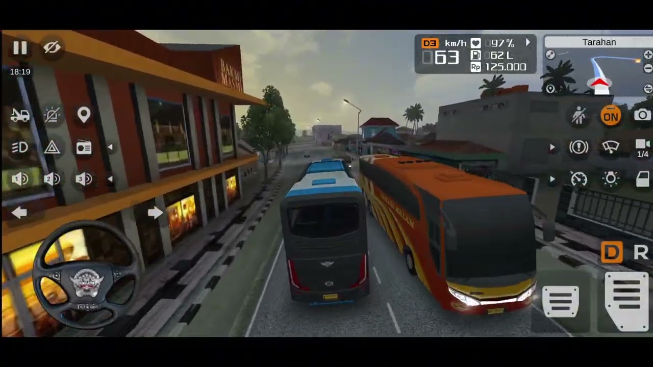 Indonesia Coach bus driving | Euro bus simulator 2025 Android gameplay 