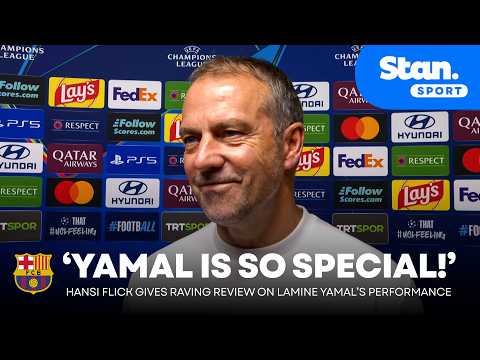 HANSI FLICK: 'When Lamine Yamal is 100%, he can't be stopped!' 😍 Barcelona cruise past Galatasaray