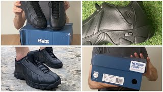 4K K-Swiss Men's ST329 CMF Sneaker - black real leather - Sneakers Trainers Review & Unboxing by IDP 587 views 10 months ago 5 minutes, 32 seconds