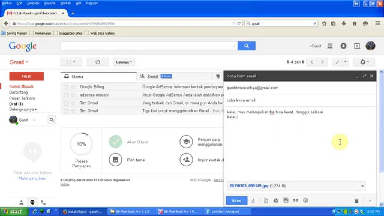 Tutorial cara kirim email 