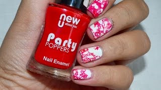 blood splatter nail halloween straw without