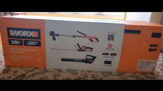 WORX 20V, Turbine Blower + Hedge Trimmer + Trimmer/Edger Unboxing & Assembly by Gus Random Reviews 1,325 views 10 months ago 3 minutes, 34 seconds