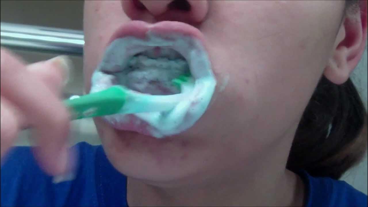 Brushing teeth with Braces YouTube