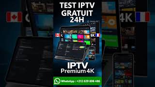 TEST IPTV GRATUIT POUR 24 HEURES#iptv #iptv4k #iptvsmarterspro #atlaspro #ironpromax