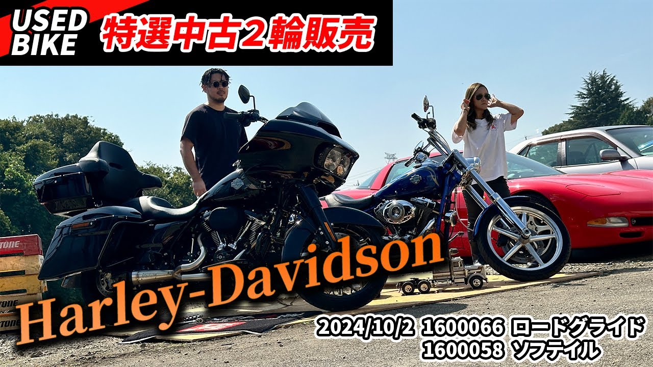 Special Bike Sale] Full of romance!? Two manly Harleys at an