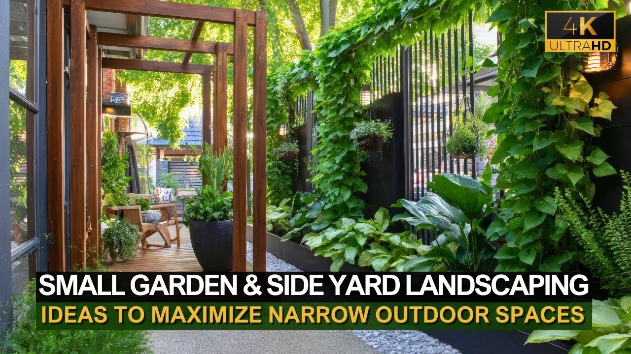 Small Garden Ideas & Side Yard Landscaping to Maximize Narrow Outdoor ...