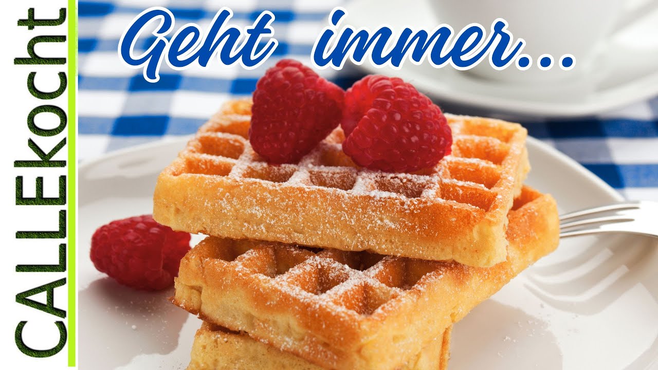 So machst du die leckersten Waffeln mit Beeren! Omas Rezept.