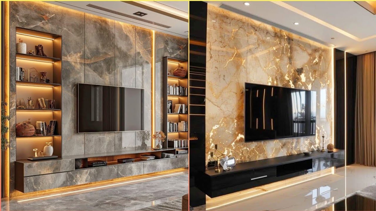 150 вариантов дизайна роскошных тумбочек под телевизор для гостиной (2026) | Новые дизайны тумбоч...