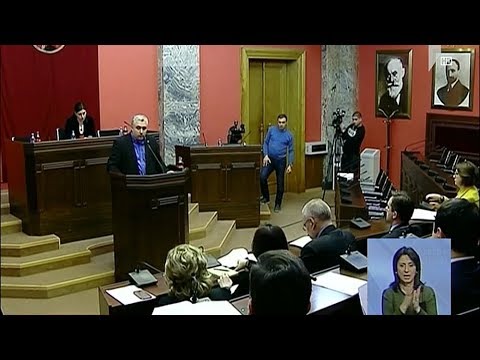 რეზოლუციის პროექტის განხილვა