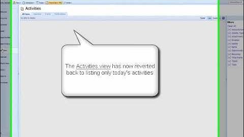 Editing Time Frames  - (SalesLogix Video Tutorial)