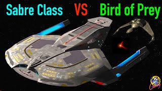 Sabre Class VS Klingon Bird of Prey - Both Ways - Star Trek Starship Battles