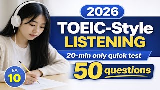 Quick TOEIC-Style Listening Test #10 [2026] — 20-Minute Challenge (with Answers)