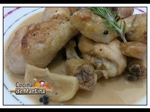 Muslos de pollo al limón | Recetas de cocina | Cocina de Martina