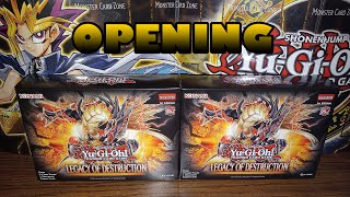 Opening Two Yugioh Legacy Of Destruction Boxes!
