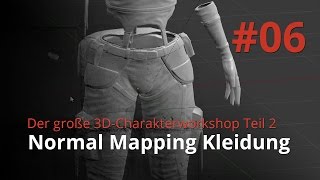 Blender 3D-Charakterworkshop Teil 2 | #06 - Normal Mapping Kleidung
