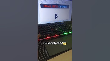 Beta β Symbol shorts key | #windows #computer #keyboard #tricks
