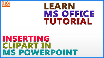 Learn MS Office || Inserting Clipart In Ms Powerpoint (English) || Digi Teacher
