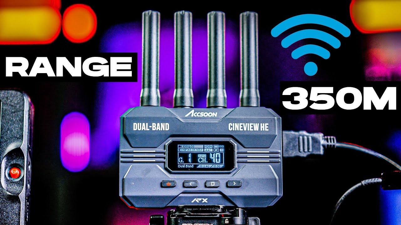 ACCSOON CINEVIEW HE 350M (1200FT) RANGE TESTED 2.4g AND 5g Wireless Video Transmission system REVIEW