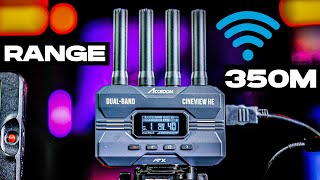 ACCSOON CINEVIEW HE 350M (1200FT) RANGE TESTED 2.4g AND 5g Wireless Video Transmission system REVIEW