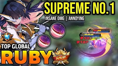 RUBY BEST BUILD 2023 | TOP GLOBAL RUBY GAMEPLAY | MOBILE LEGENDS✓