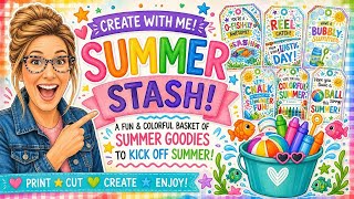 Create a Summer Fun Stash Bucket ☀️🌈 | Dollar Tree DIY Summer Gift Ideas Live