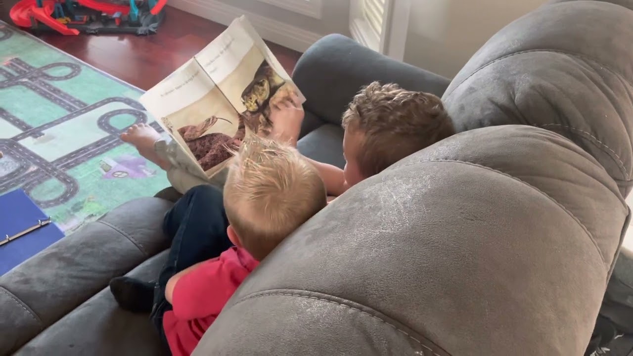 Lincoln Reading to Titus