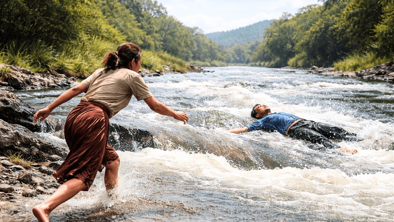 Viúva arrisca a própria vida para salvar um estranho — e o destino surpreende.
