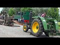 Oldtimer SFV Vierzon 551 Glühkopf Schlepper- sägt Holz mit Historischer Gattersäge 03.07.2021