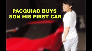 PACQUIAO BUYS SON HIS FIRST CAR