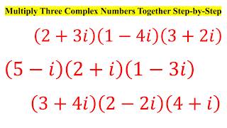Multiply Three Complex Numbers Together