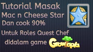 Cara masak 90% / Mac n Cheese Star untuk menyelesaikan roles quest Chef di game growtopia screenshot 1