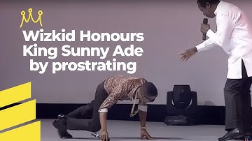 “Wizkid Humbles Himself Before King Sunny Ade in Legendary Performance at EbonyLife TV Launch!
