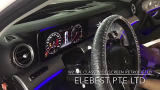 W213 E Class Widecockpit Screen Retrofitted