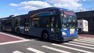 MTA Bus #4122 on the Q112 in Jamaica Center turning onto 153 St