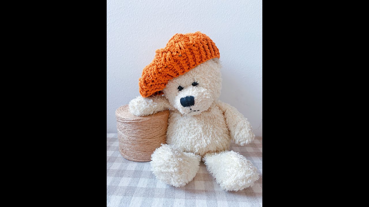 How to crochet a crochet mini-doll beret easy and quick for beginners（Part 1）