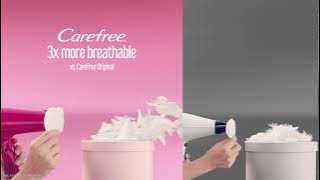 Feel the CAREFREE breathable difference!