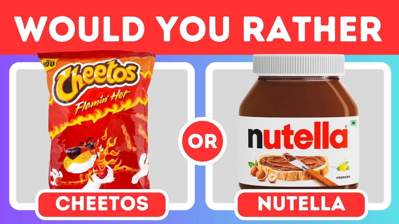 Would You Rather Savory Fast Food Vs Sweet Edition 🍟🧁 YouTube