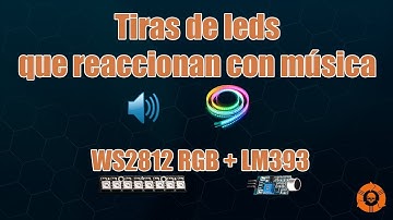 Controlando tiras de leds rgb con arduino para  que reaccionen con música😎