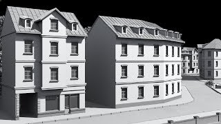 HOUDINI procedural cities 3 _ render live