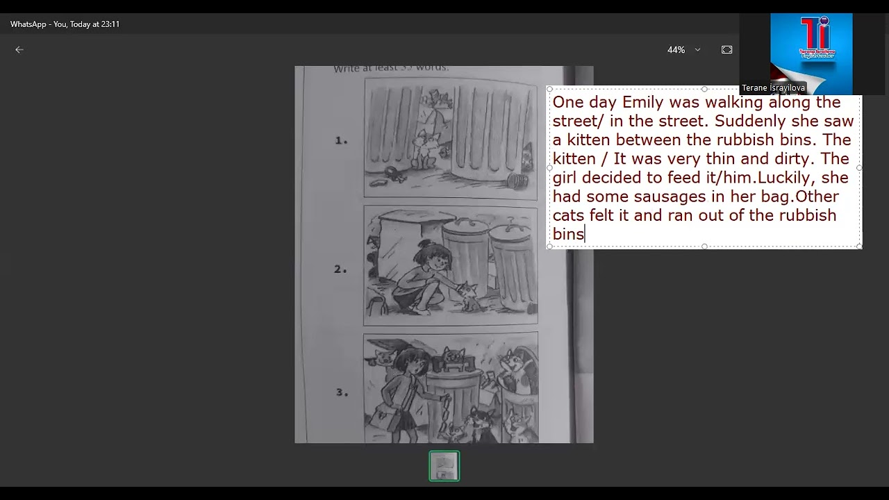 Make up a story 1. Şəkil üzrə hekayə qurmaq.