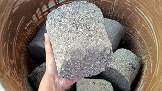 New Super Dusty White & Black Stoney Dry & Water Tub Crumbling 🍁@GoldenStarAsmr  screenshot 5