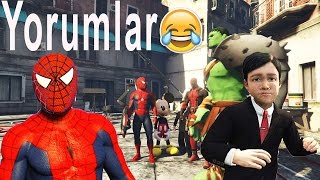 Şimşek Mcqueen ve Örümcek Adam - Afacan ilk defa Uçak kullanacak ve Yorumları Okuyorum
