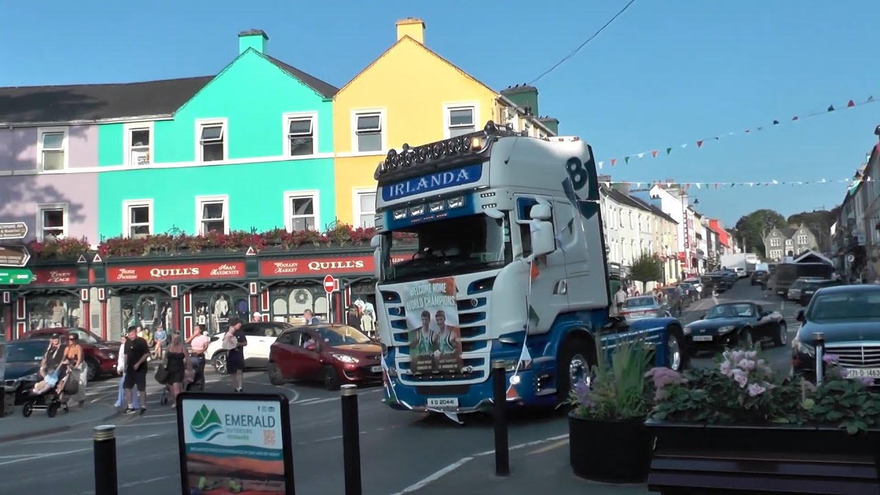 A welcome party for Jonah Kirby and Jack Rafferty in Kenmare town