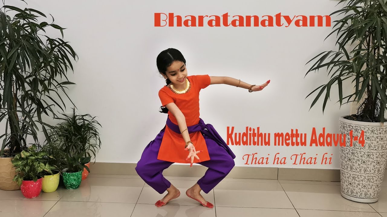 Kudithu Mettu Adavu1-4||Thai ha Thai hi||Kudithumettuadavu||Kuthithumettadavu||Bharatanatyam Adavu||
