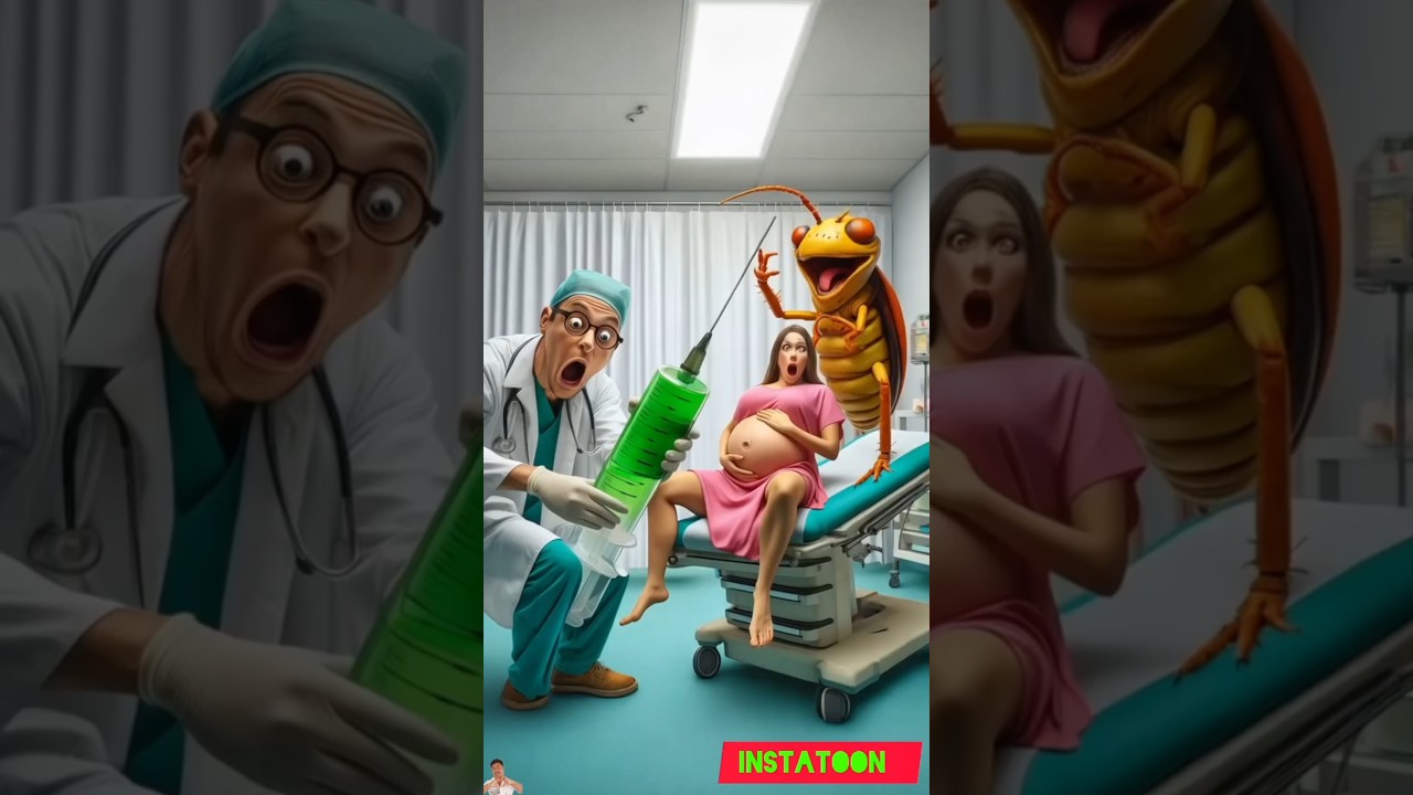 ♥️Evolution of Baby: Pregnant women on hospital with Dr.& cockroach 🥰InstaToon✅